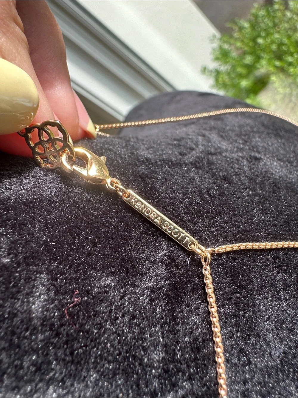 Kendra Scott Gold Lariat Body Chain Necklace